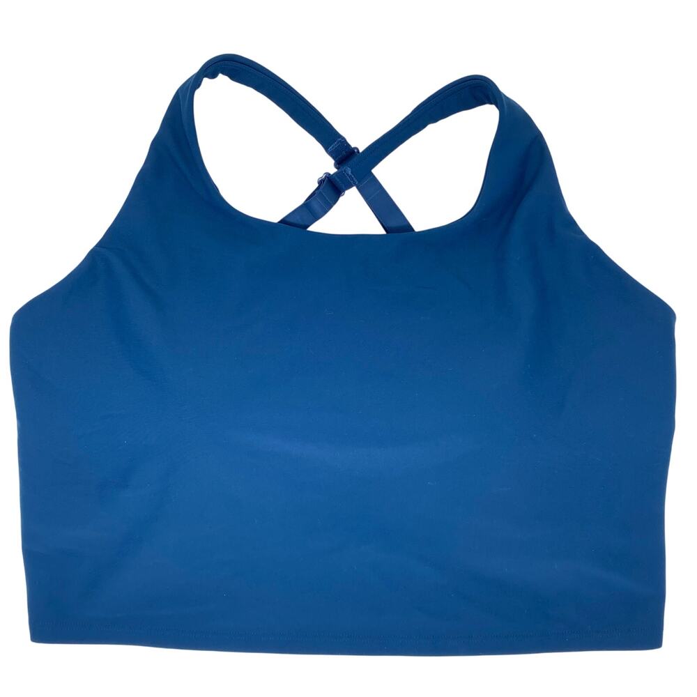 Old Navy Active Power Soft Navy Blue Cross Back Padded Tank Size XL